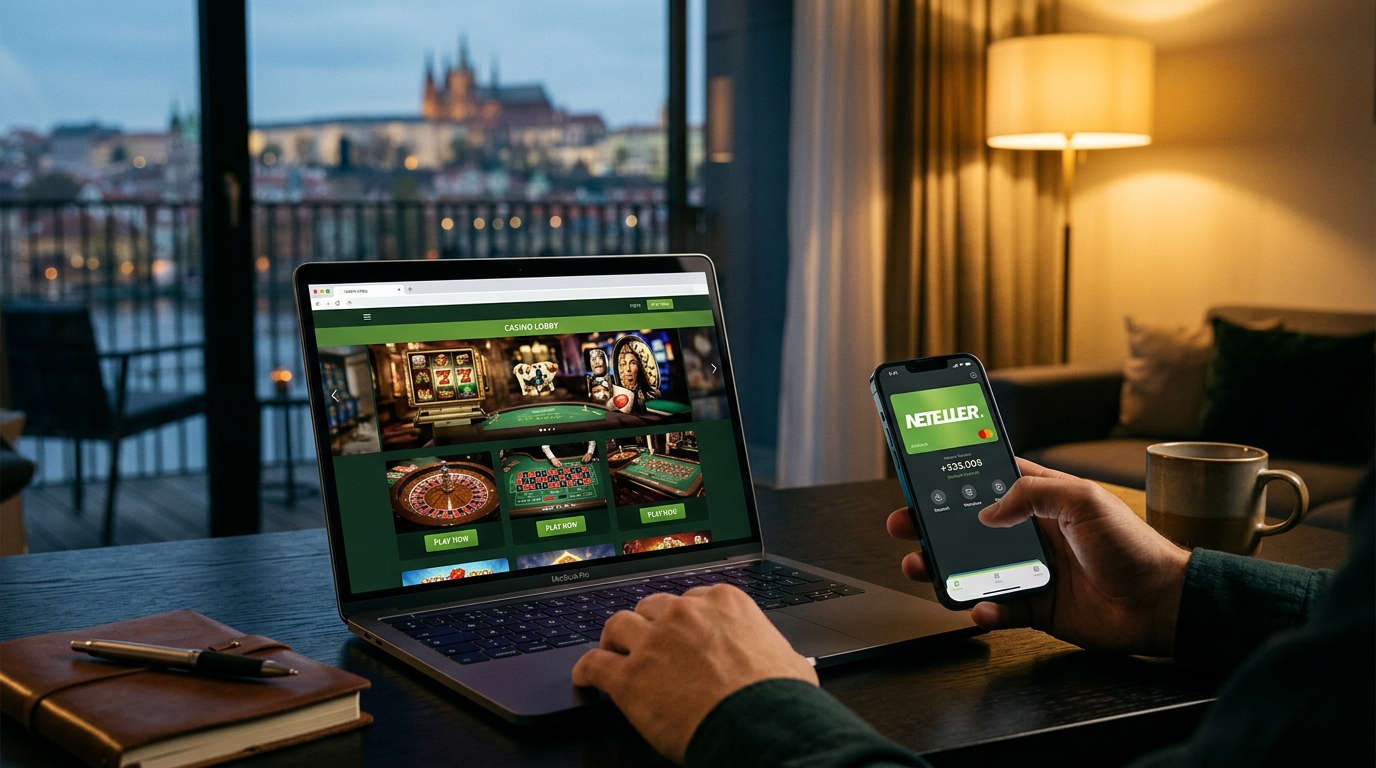 Neteller elektronická peněženka a online kasino rozhraní na moderních zařízeních