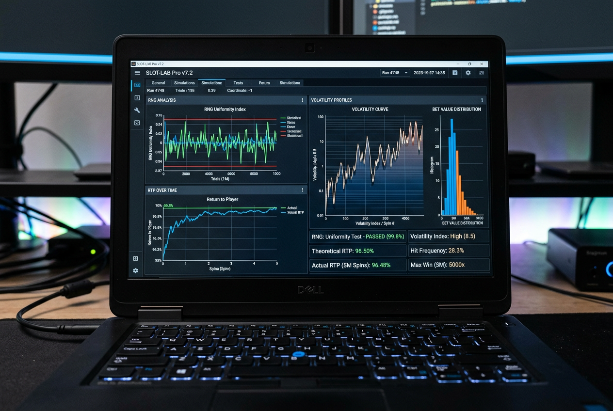 Detailní pohled na software pro testování herních automatů s grafy RTP a volatility